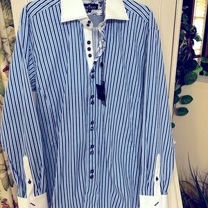 N/W/T  BERTIGO Italian men’s dress shirt L